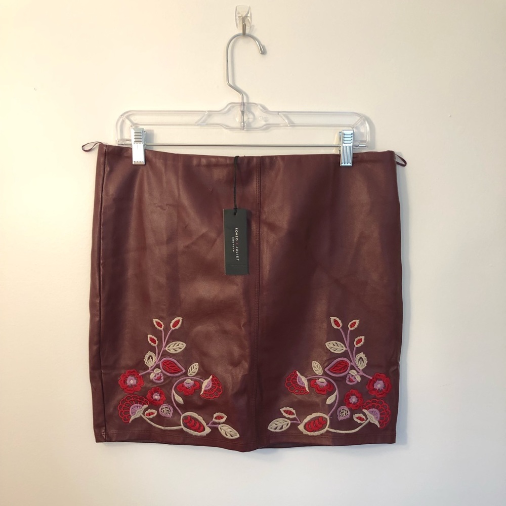 Romeo and Juliet Couture faux leather skirt
